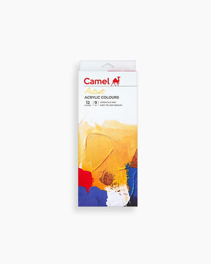 Camel Artist Acrylic Colours 12 shades in 9ml
