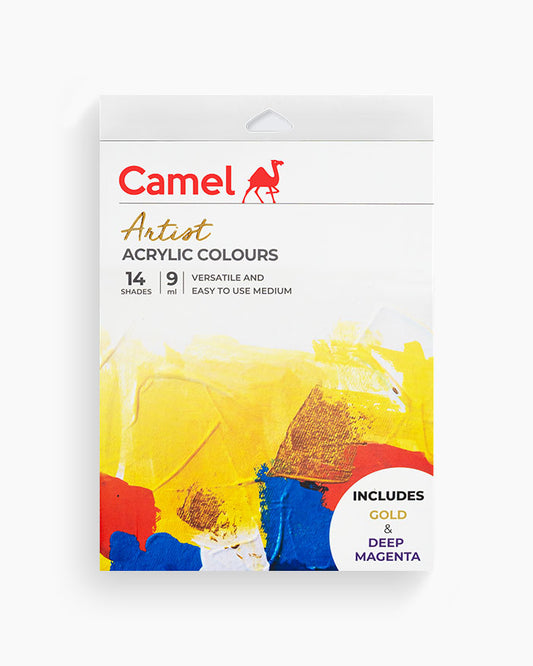 Camel Artist Acrylic Colours 14 shades in 9ml