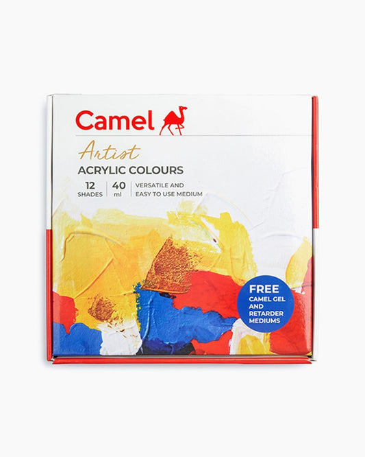 Camel Artist Acrylic Colours 12 shades in 40ml