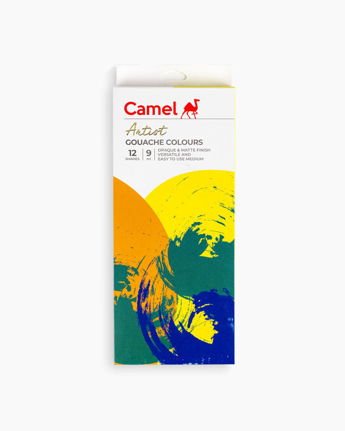 Camel Artist Gouache Colours 12 shades in 9ml