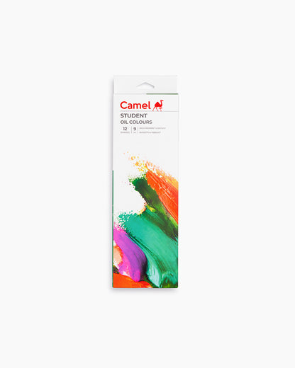 Student Oil Colour Assorted pack of 12 shades in 9 ml