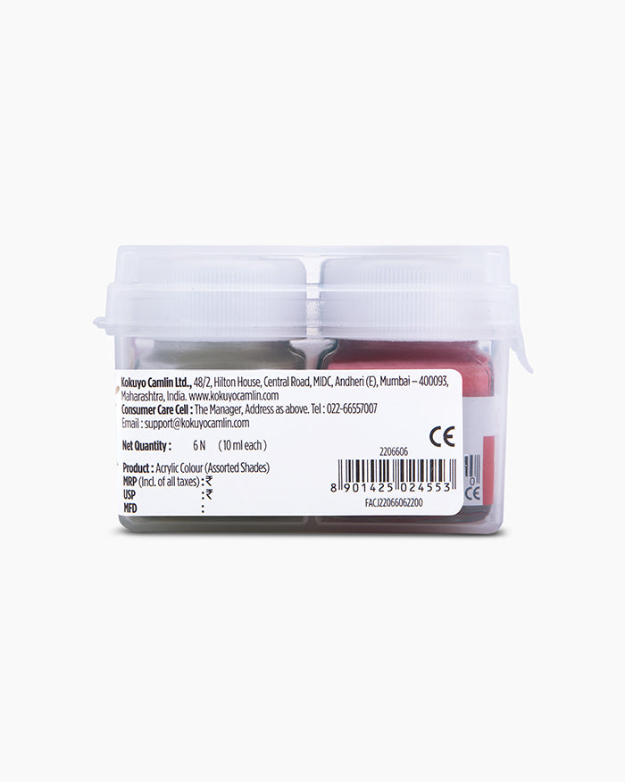 Assorted pack of 6 shades in 10 ml, Pearl range