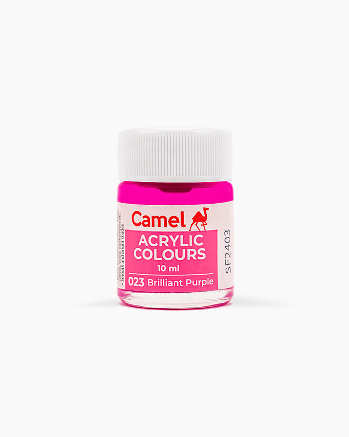 Camel Acrylic Colours Assorted pack of 24 shades in 10 ml
