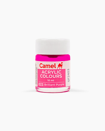 Camel Acrylic Colours Assorted pack of 24 shades in 10 ml