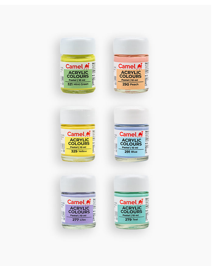 Assorted pack of 6 shades in 10 ml, Pastels