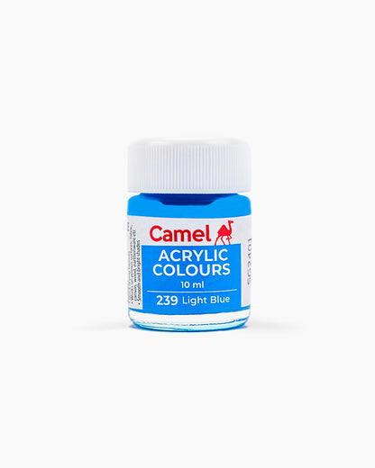 Camel Acrylic Colours Assorted pack of 12 shades in 10 ml