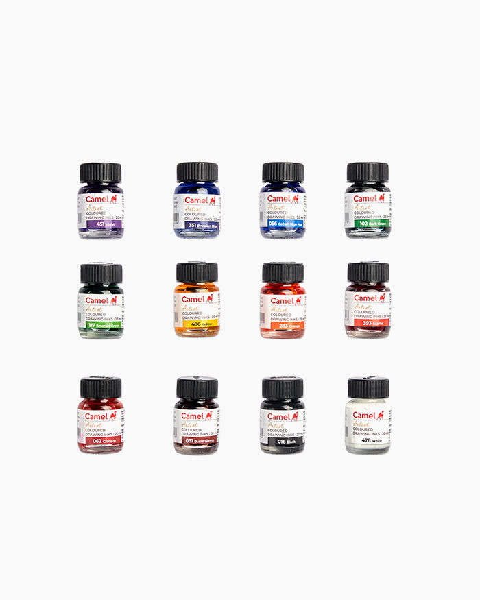 Camel Drawing Ink 12 shades in 20ml