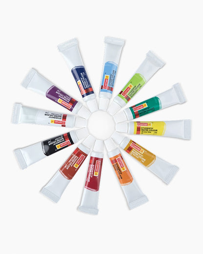 Student Water Colour Tubes 5ml 12 Shades
