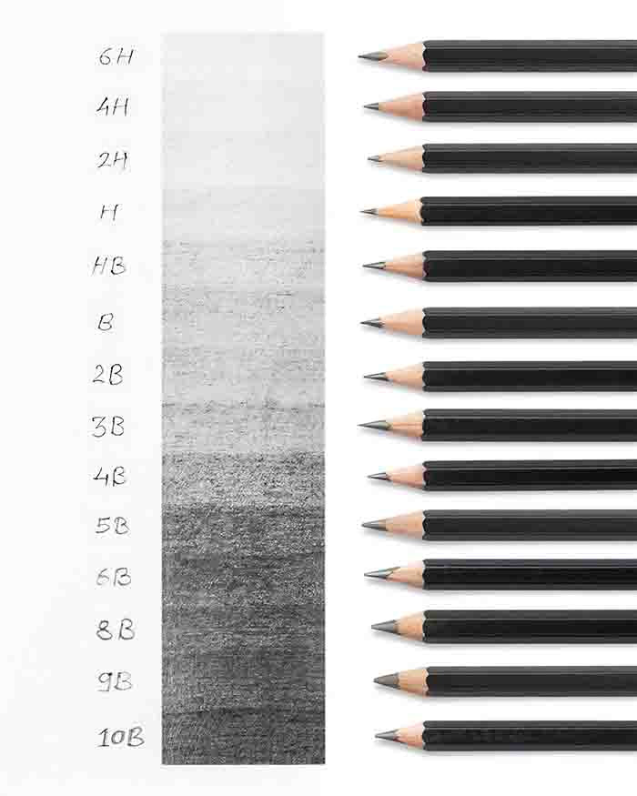 Drawing Pencils Individual Shade - H