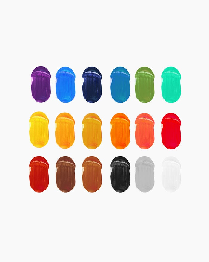 Camel Artist Acrylic Colours 24 shades in 9ml